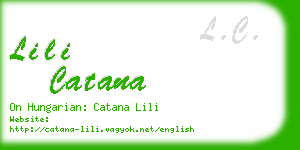 lili catana business card